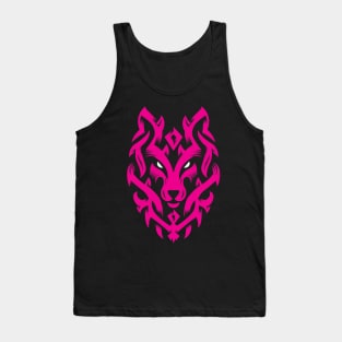 Wolf Tribal Ornament lovely blend drawing cute cool colorful Tank Top